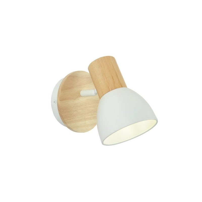 Spot Patère Métal Blanc-Bois Inspire Venosa