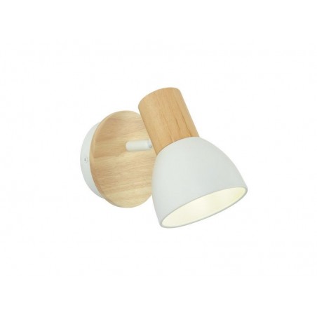 Spot Patère Métal Blanc-Bois Inspire Venosa