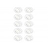 Lot de 10 spots à encastrer orientable INSPIRE Clane 4000K blanc neutre rond blanc