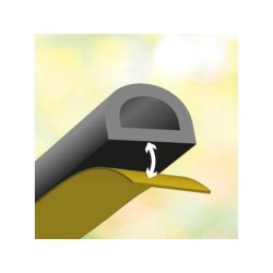 Joint de porte et fenê tre AXTON 2 à 6 mm L.6 m noir