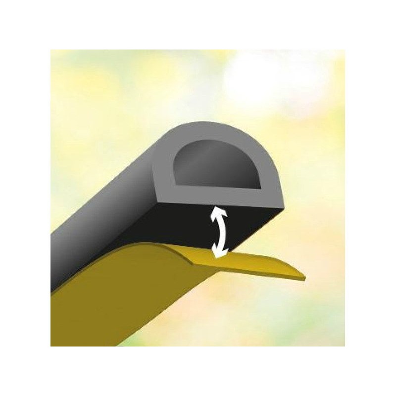 Joint de porte et fenê tre AXTON 2 à 6 mm L.6 m noir