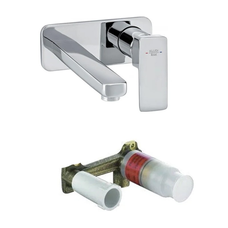 Profilé star mitigeur mono lavabo à encastrer 2 trous chromé | Sanifer