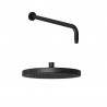 Bras de douche 400mm avec tête de douche noir PVD 04080187+185 | Sanifer