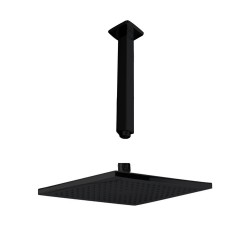 Bras de douche plafond + pommeau carré NR 80055+80186 | Sanifer