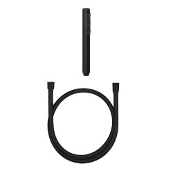 Douchette à main 1S DN15 H225+flexible noir PV 80198+208 | Sanifer