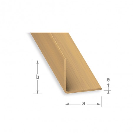 Cornière 10x10mm 1M  PVC chêne clair uc5 | Sanifer