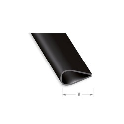 Serre-feuillet 15mm 1M PVC noir uc5 | Sanifer