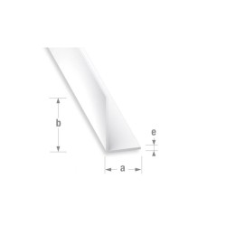 Cornière 10x20mm 2M inégale PVC blanc uc5 | Sanifer