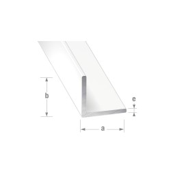 Cornière  25x25x1,5mm 2M alu laqué blanc uc5 | Sanifer