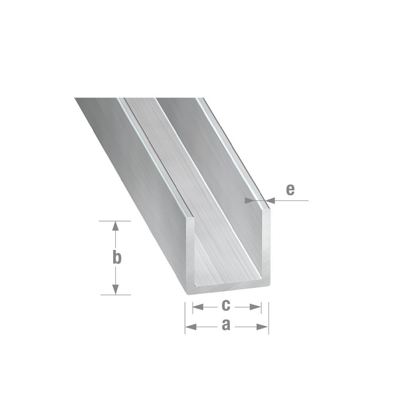 U 8x8x8x1mm 2M alu brut uc5 | Sanifer