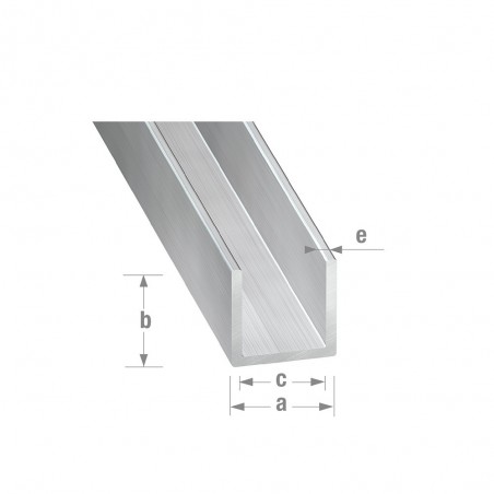 U 8x8x8x1mm 2M alu brut uc5 | Sanifer