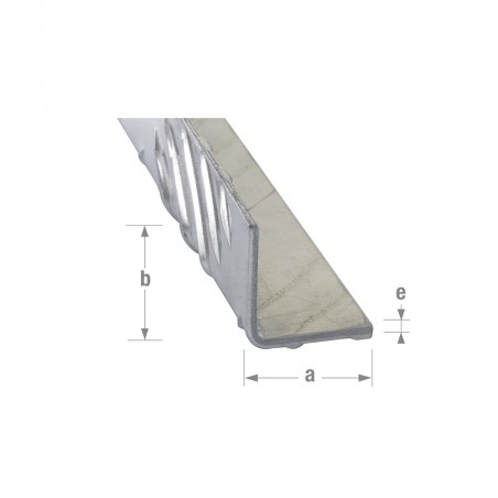 Cornière 25mm 2M DAMIER alu brut uc5 | Sanifer