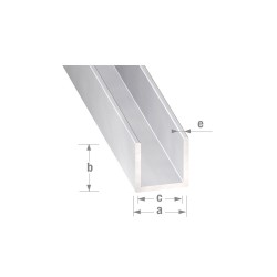 Profil U 10x10 1M alu anodisé | Sanifer