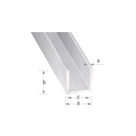 Profil U 10x10 1M alu anodisé | Sanifer