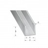 Profilé U 10x15mm 1M alu brut | Sanifer