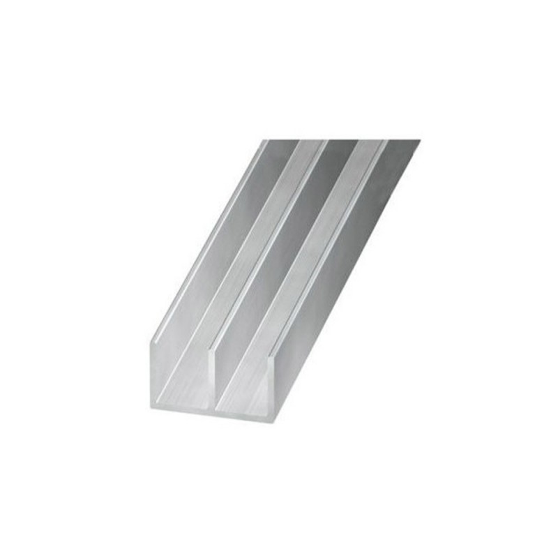 Profilé 16x10 Dble U 2M alu brut | Sanifer