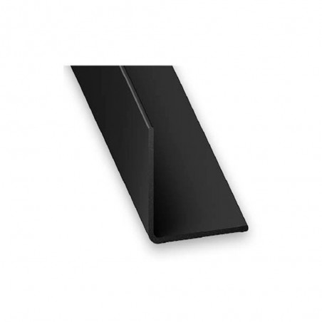 Cornière égale 10x10 PVC noir 1M | Sanifer