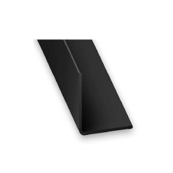 Cornière égale 15mm PVC noir 2M | Sanifer