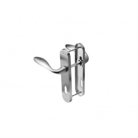 2 poignées de porte Agathe trou de clé INSPIRE, zamak entraxe 165 mm|Sanifer