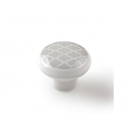 Bouton de meuble Déco Gris Porcelaine H.31 X L.40 X P.40 Mm|Sanifer