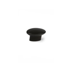 Bouton de meuble Ovale Noir Zamak H.24 X L.41 X P.19 Mm|Sanifer