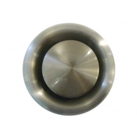 Bouche d'extraction acier inoxydable vernis Diam. 13.9 cm|Sanifer