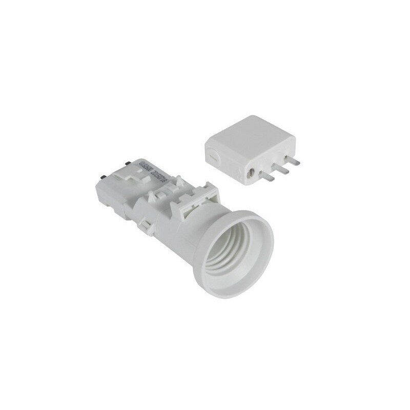 Douille B22 et fiche DCL en plastique, DEBFLEX, blanc|Sanifer