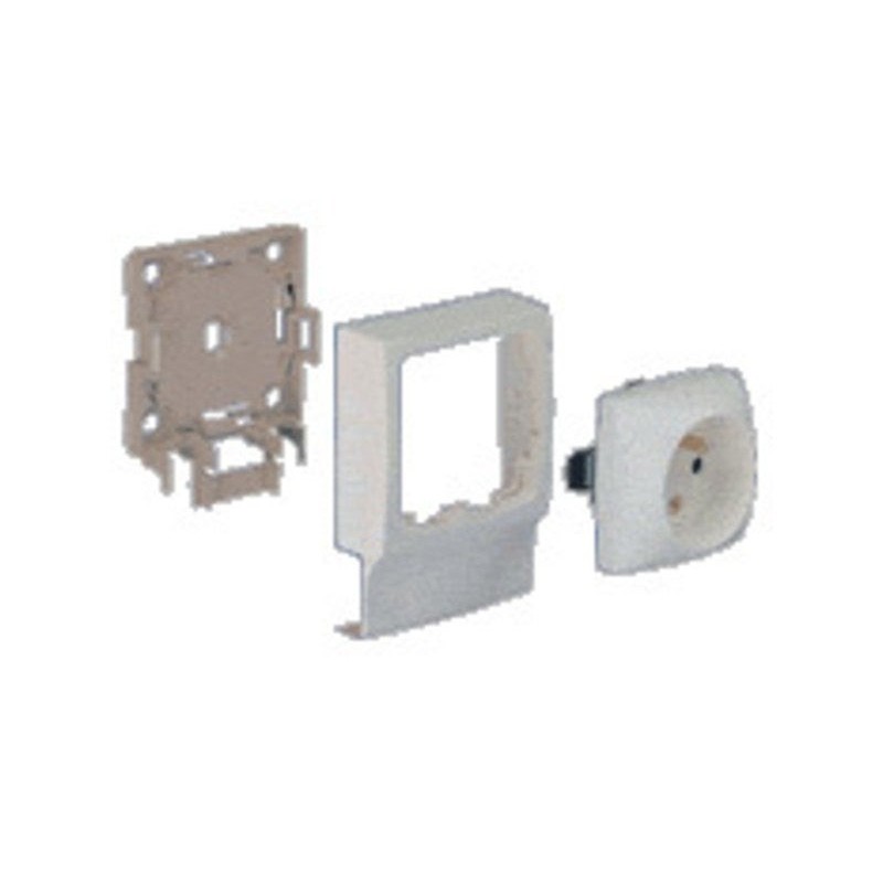 Adaptateur blanc pour moulure  H. 9.4 X P.3.8 Cm|Sanifer