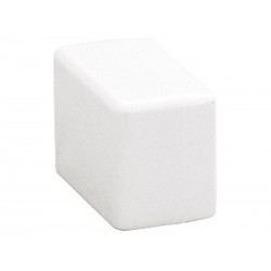 Lot de 4 embouts blanc pour moulure  H. 2.3 X P.1.1 Cm|Sanifer