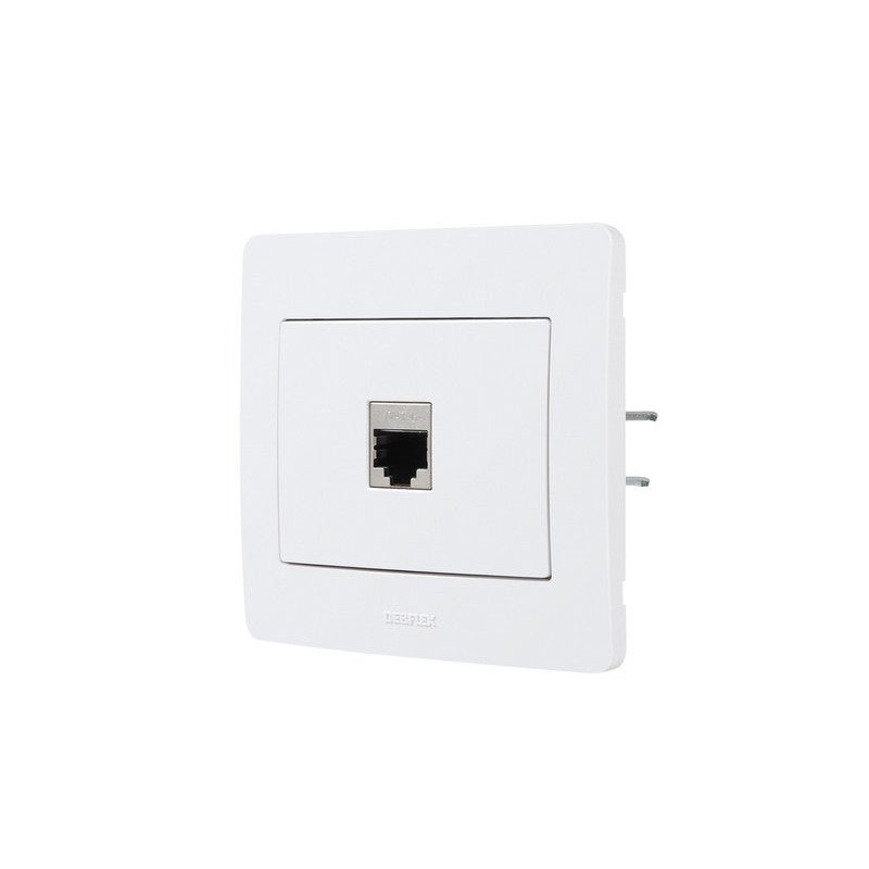 Prise Rj45 Diam2, Debflex, Blanc|Sanifer