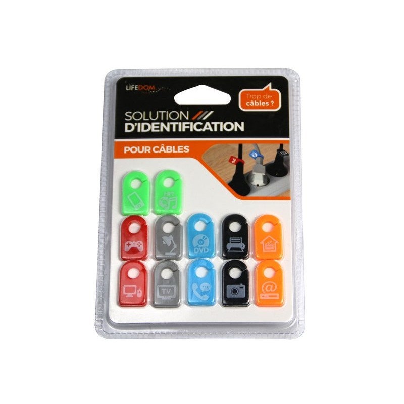 Lot de 12 repéres-cable INOTECH|Sanifer