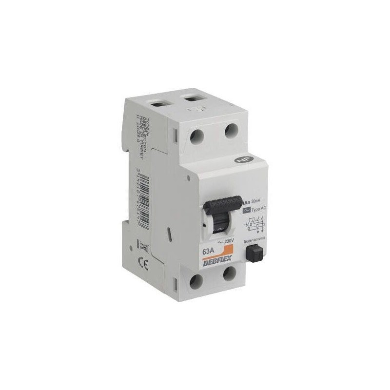Interrupteur différentiel DEBFLEX 63 A type AC|Sanifer
