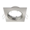 Anneau carré pour spot à encastrer clane Orientable sans ampoule Inspire Acier|Sanifer