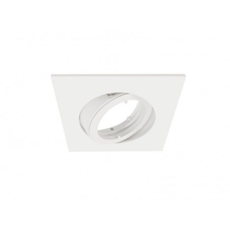 Anneau pour spot à  encastrer, Bama, carré, INSPIRE, alu or blanc|Sanifer