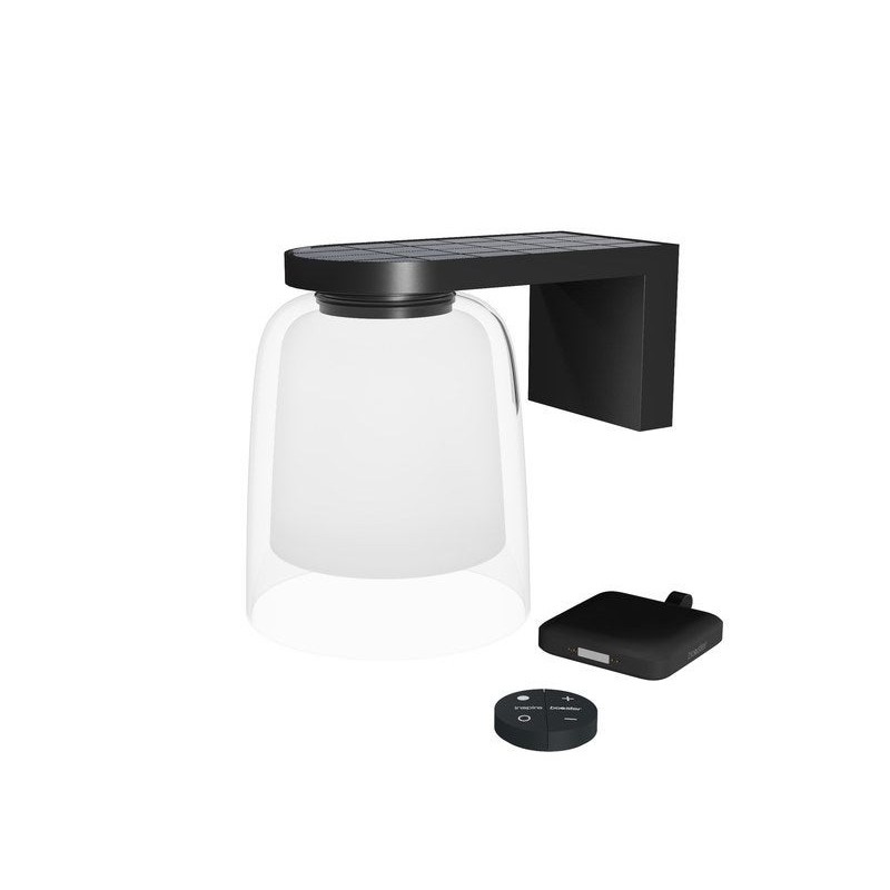 Applique solaire, booster,  900 lm, noir|Sanifer