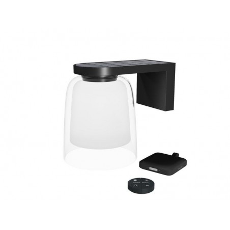 Applique solaire, booster,  900 lm, noir|Sanifer