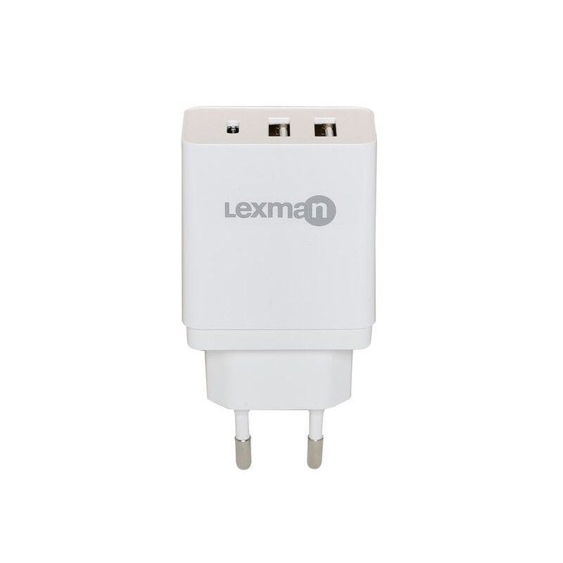Chargeur USB multimédia blanc LEXMAN|Sanifer