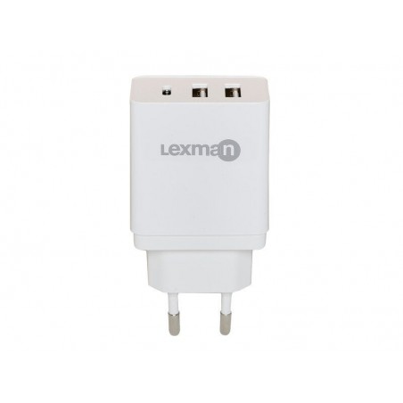 Chargeur USB multimédia blanc LEXMAN|Sanifer