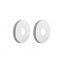 Lot de 2 rosaces basses INIZIO 15 x 21 Chromées, REGARDS INTERNATIONAL|Sanifer