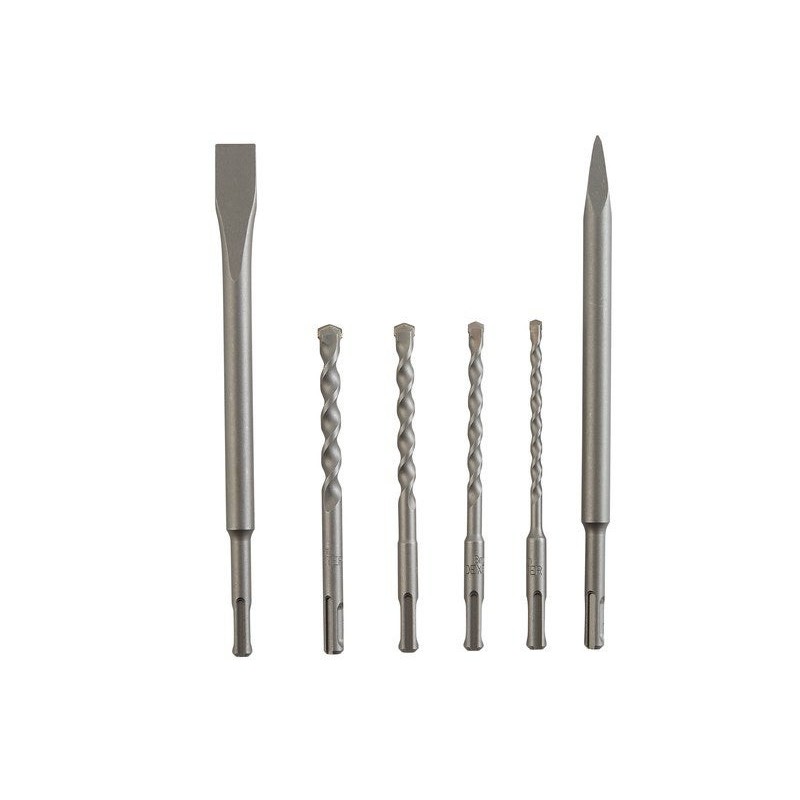 Coffret de 6 forets et burins béton DEXTER| Sanifer