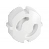 Lot de 6 caches-prises ABUS blanc| Sanifer