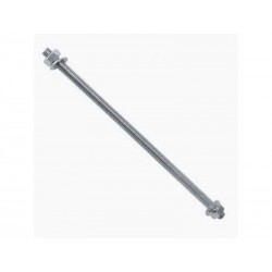 Lot de 4 tiges filetées acier zingué L.200 X Diam.4 Mm, Standers| Sanifer