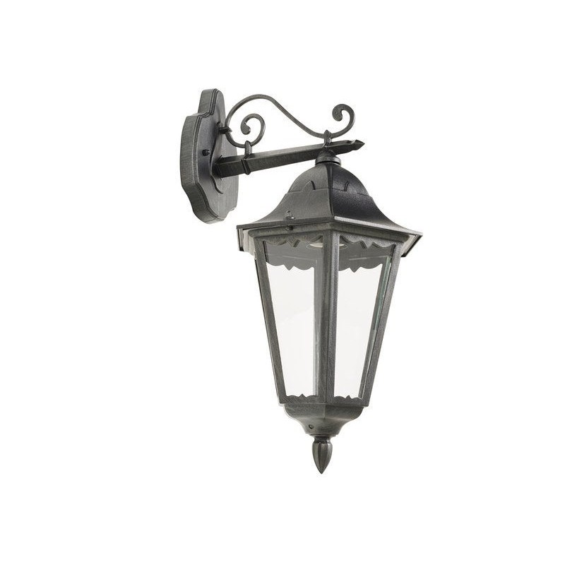 Applique extérieur E27 Max 60W noir argent Monza Inspire| Sanifer