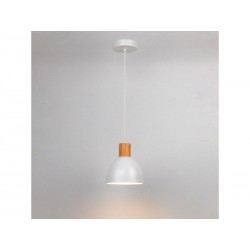 Suspension VENOSa E27 diam.  18 cm métaL bois blanc| Sanifer