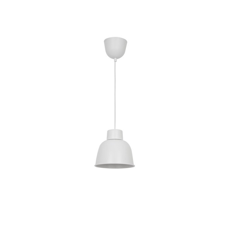 Suspension MELGA diam. 18.5cm E27 métal blanc mat| Sanifer