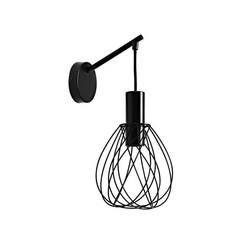 Applique 1x E27 max 60W design métal noir mat INSPIRE Merone| Sanifer
