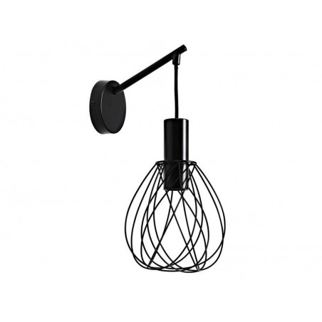 Applique 1x E27 max 60W design métal noir mat INSPIRE Merone| Sanifer