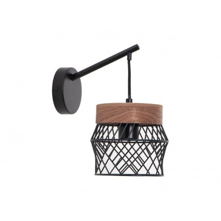 Applique, design métal noir/bois INSPIRE Kanel| Sanifer