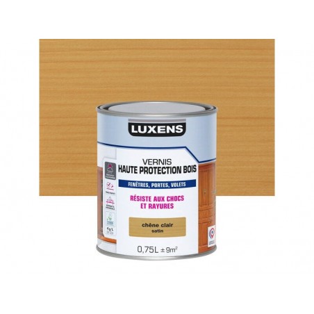 Vernis pour bois extérieur LUXENS chêne clair satiné 0