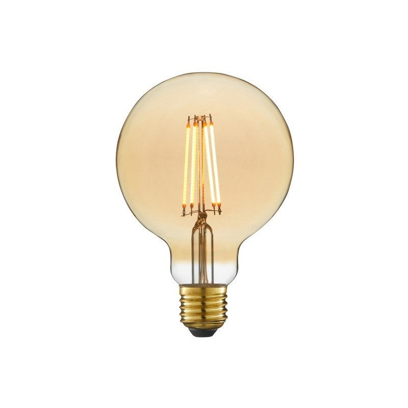 Ampoule led décorative, globe 95mm, E27, 470lm  40W, blanc très chaud, LEXMAN|Sanifer